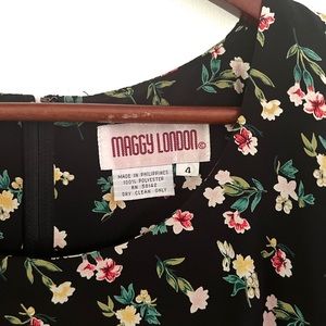 Maggie London Vintage Ditzy Floral Dress Y2K size 4